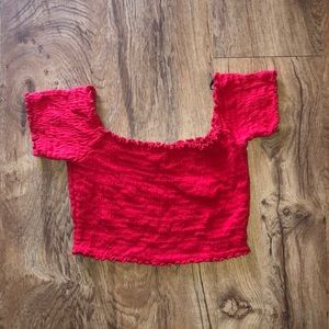 Red Crop Top